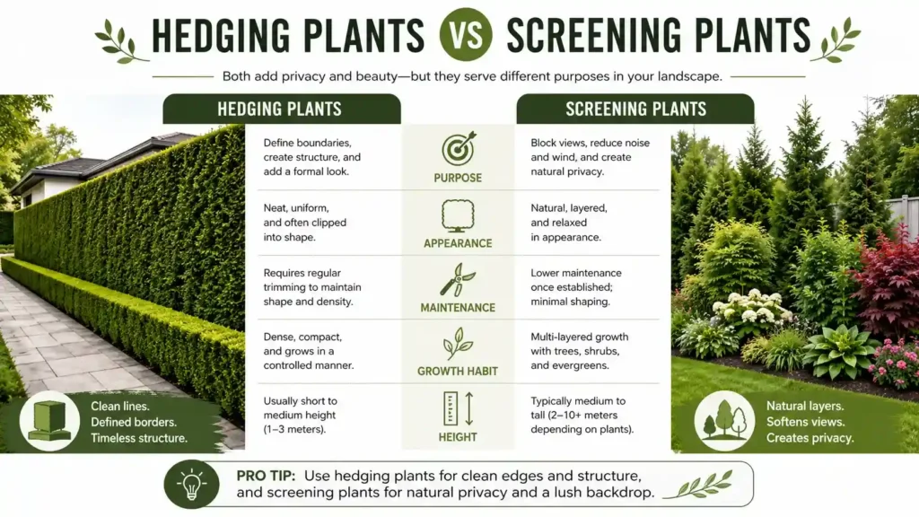 hedging-and-screening -plants
