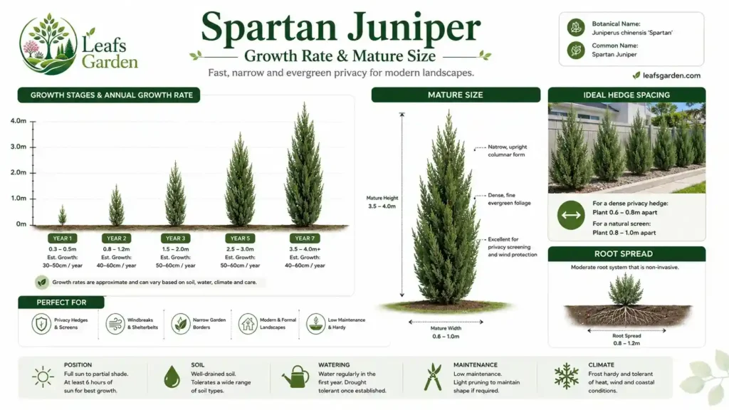 spartan-juniper-growth-rate