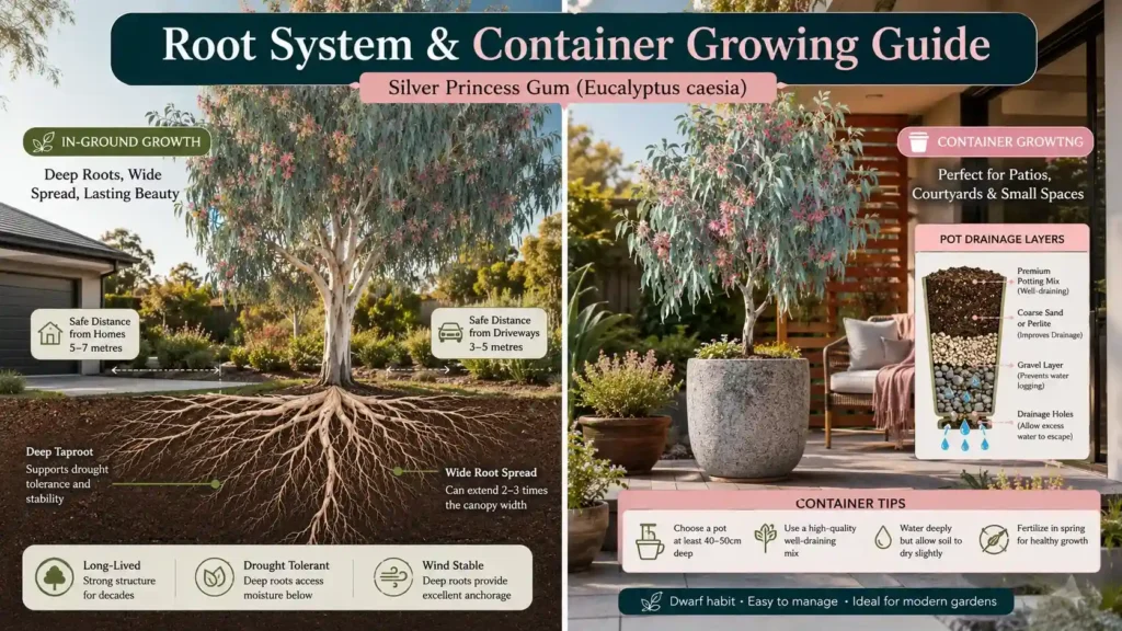 Silver-Princess-Gum-Root-System