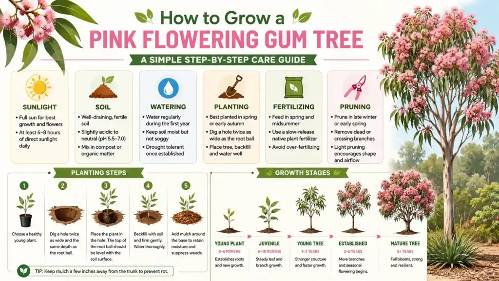 pink-flowering-gum-tree