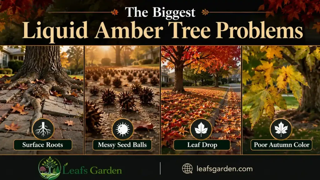 liquid-amber-tree-problems